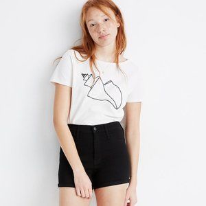 Madewell Roadtripper Jean Shorts in Bennett Black